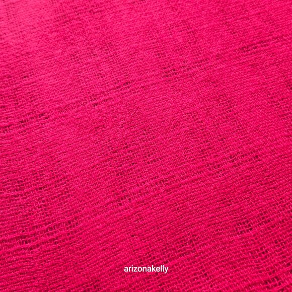 NWOT Woven Wool Scarf Lightweight Fuchsia Pink - Picture 8 of 13